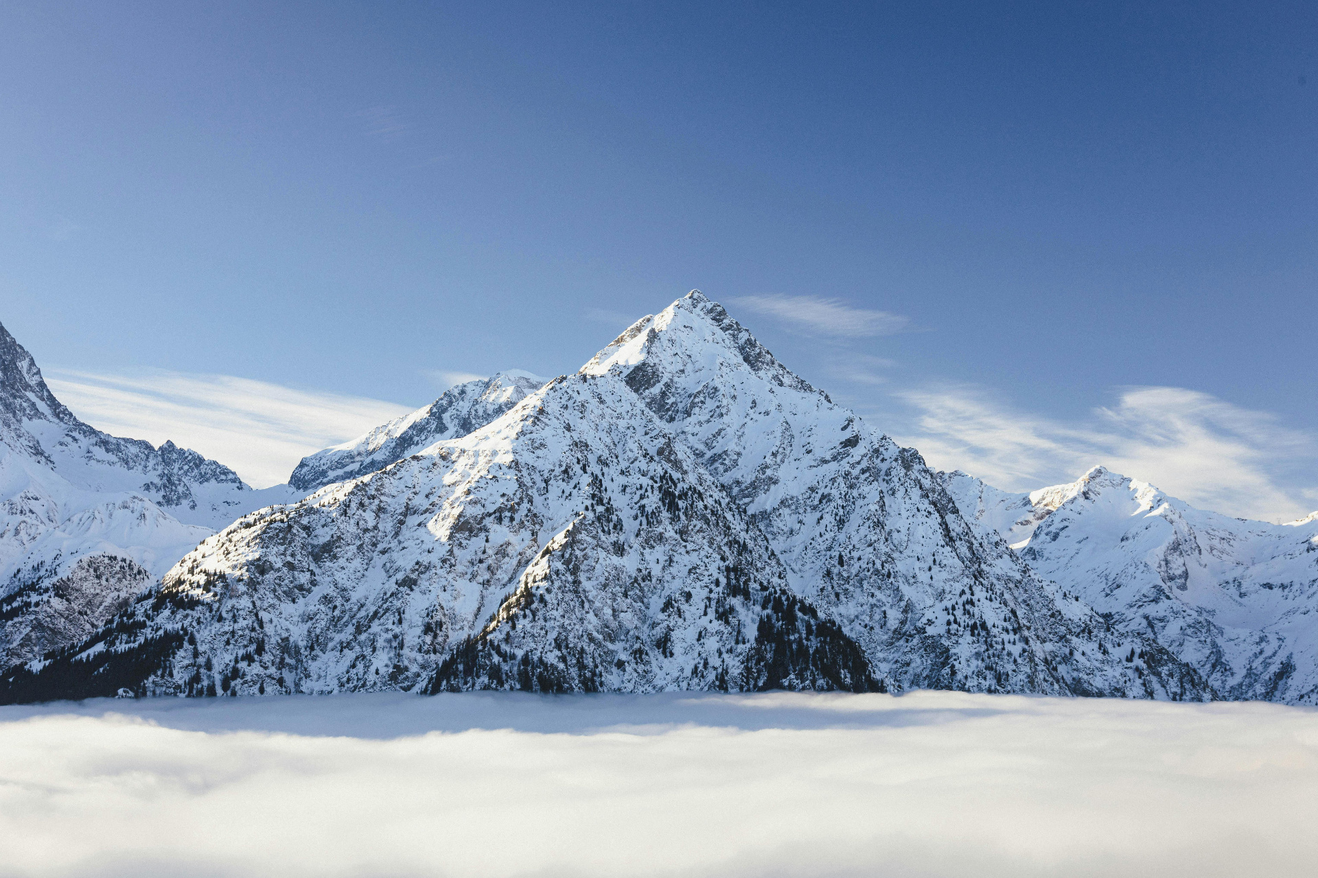 Berge im Winter